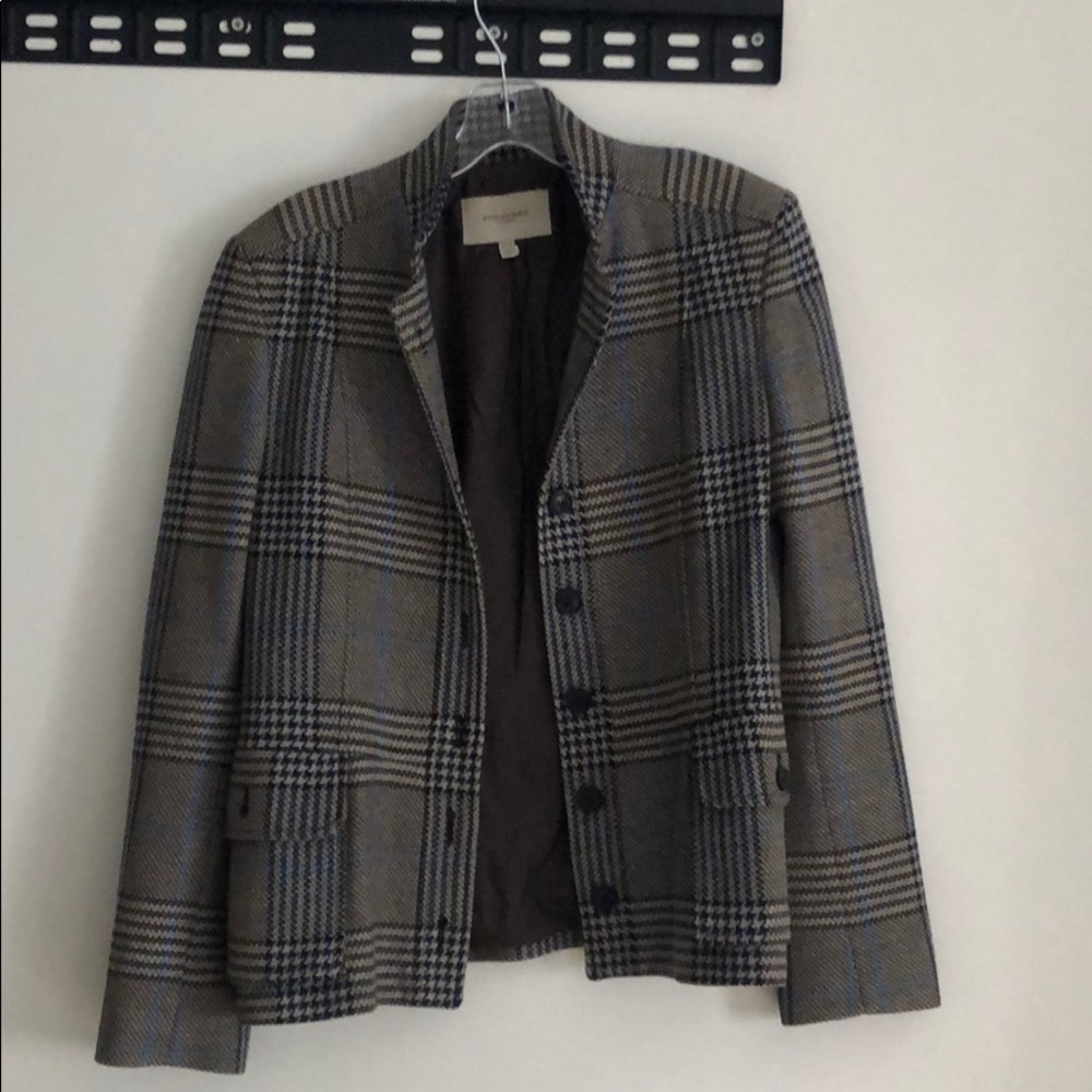 Burberry plaid blazer